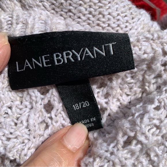 LANE BRYANT. Oat Cable Knit Sweater. Silver Studs. Size 18/20. Round nec… - Picture 9 of 12
